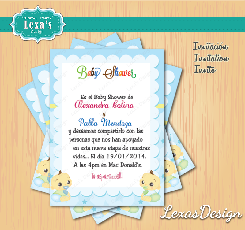 Kit  baby shower  candy bar gratis