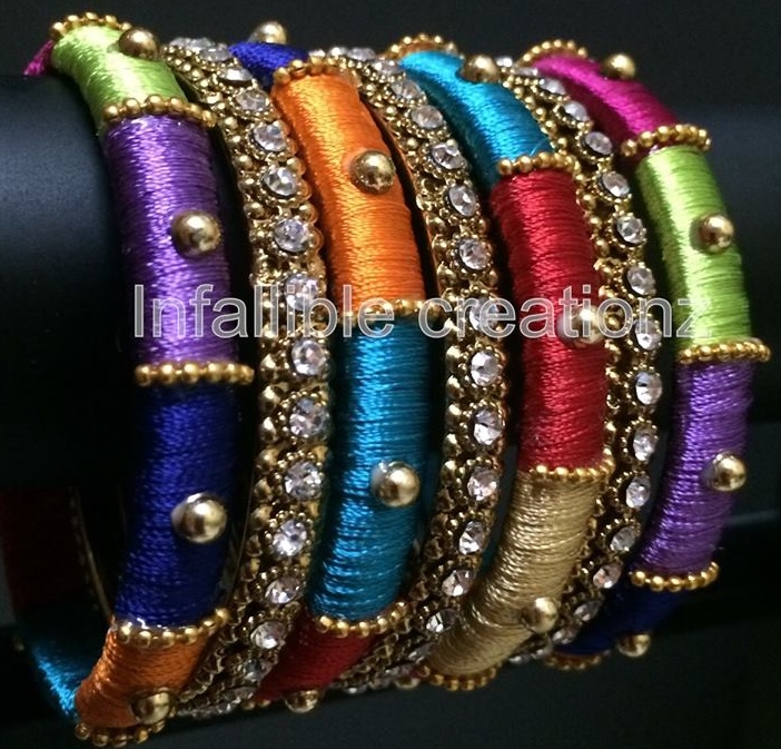 thread for silk making jewellery Thread Silk Bangles Design thread for silk making jewellery Thread Silk Bangles Design