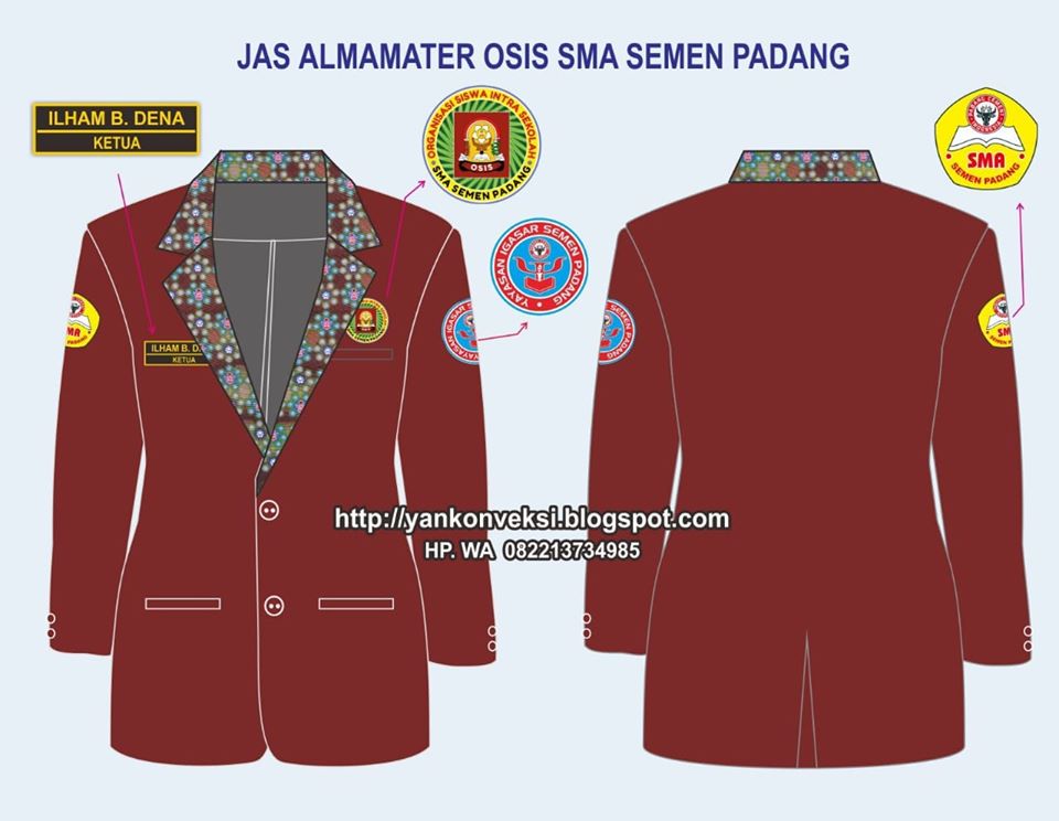 JAS ALMAMATER OSIS PESANAN SMA SEMEN PADANG