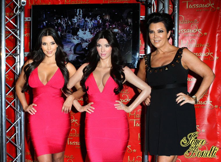 Today my girl Kim met her immortalized figure at Madame Tussauds Wax Museum