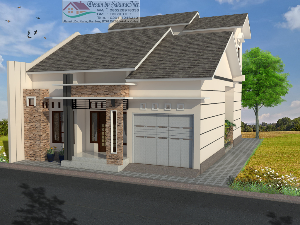 Desain 3D Rumah By SakuraNet Desain Rumah Minimalis Kudus 9x15