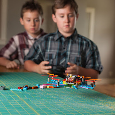 Flying Drone Kit - Flybrix Basic Make Your Own Drone Set, Using LEGO Bricks