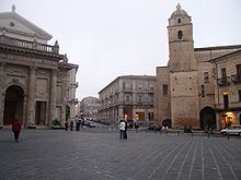 The Piazza del Plebiscito, where Lanciano's liberation was celebrated