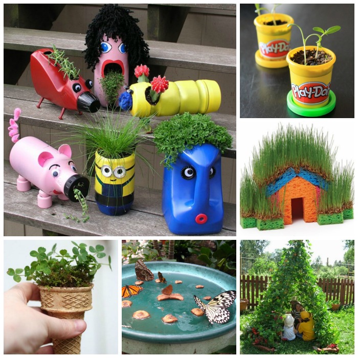 50+ awesome gardening activities for kids- so many fun ideas!  I can't wait to try the sandbox garden!