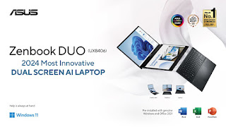 Spesifikasi Asus Zenbook DUO UX8406