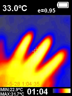 HT02 Thermal camera sample image