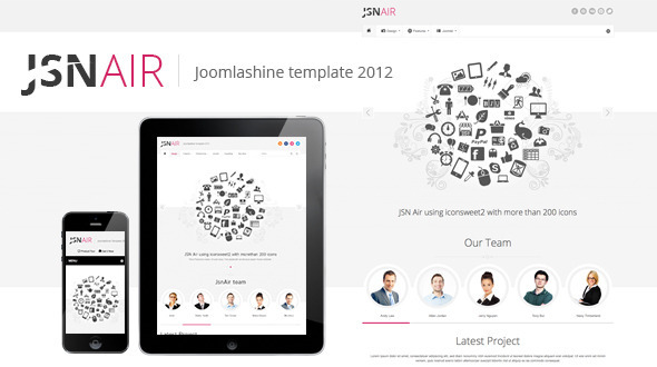 JSN Air - Responsive Business Portfolio Template  - Portfolio Creative