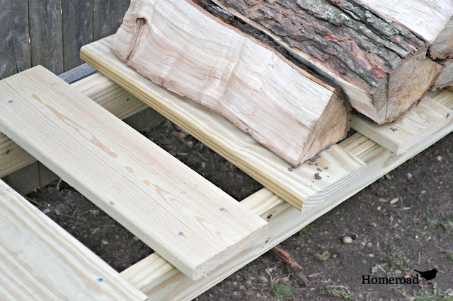 diy firewood rack