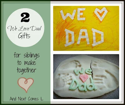 2 Father's Day gifts that siblings can make together from And Next Comes L