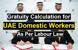 gratuity calculator uae for domestic workers as per uae labour law, gratuity for domestic workers uae