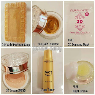 AURAWHITE 24KGOLD PLATINUM SKINCARE 