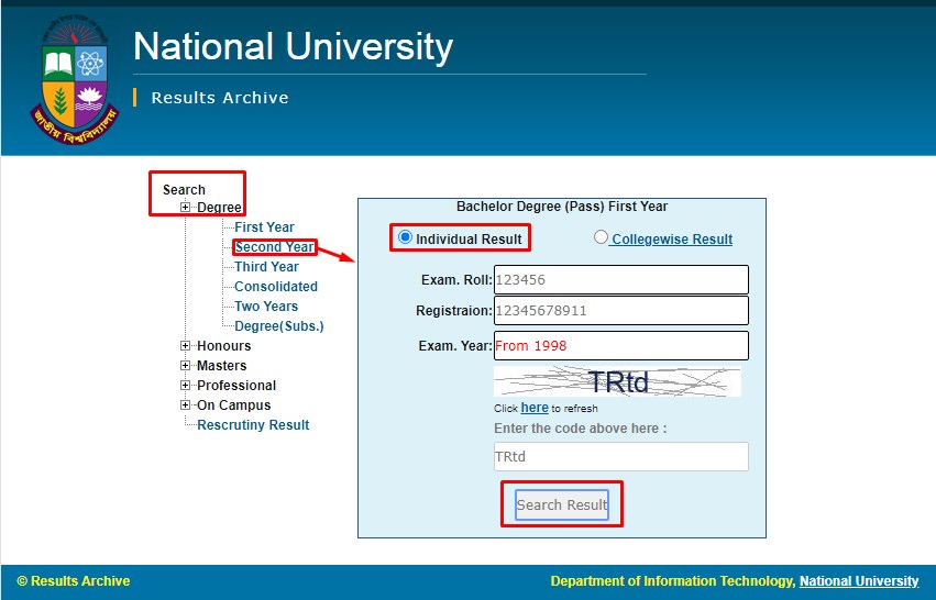 Degree 2nd Year Result 2023 - ডিগ্রি ২য় বর্ষের রেজাল্ট ২০২৩ (এখানে দেখুন)