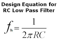 RC Low Pass Filter Design