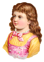 girl child victorian image clipart digital download antique stock