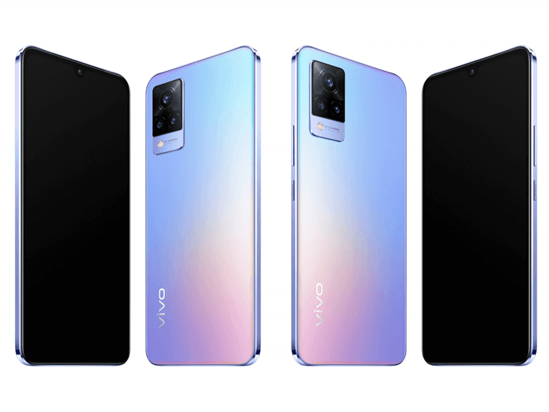 vivo V21 and V21 5G in Sunset Dazzle