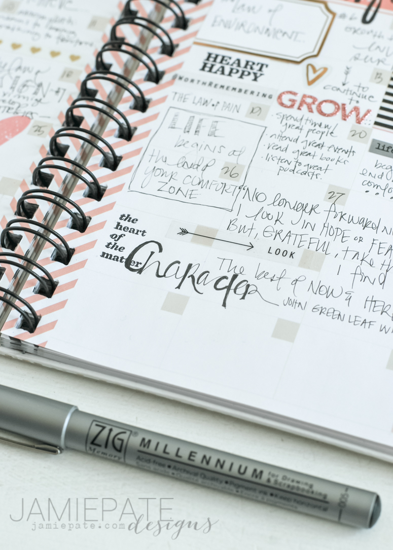 Create a growth journal that includes a creative exercise. @jamiepate