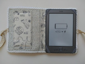 funda e-book, case, protége e-book, costura, couture, sewing, travel, viaje, voyage