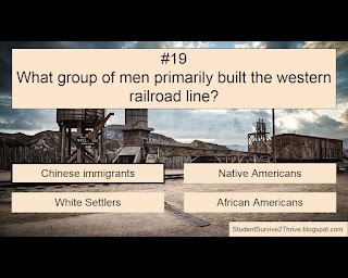 The correct answer is Chinese immigrants.