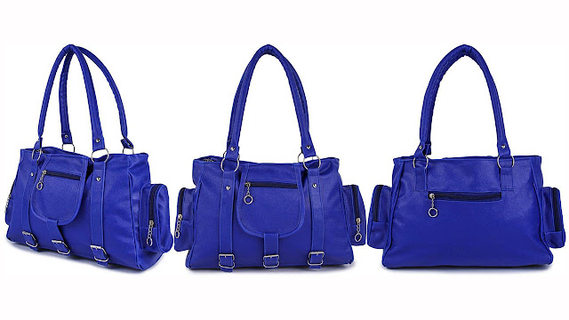 Bhuviart Hand-held Bag  (Blue)