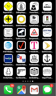 Syndicated Map Icon Apps on phone