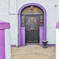 What to do in Cork: Look for doors like this purple and black door