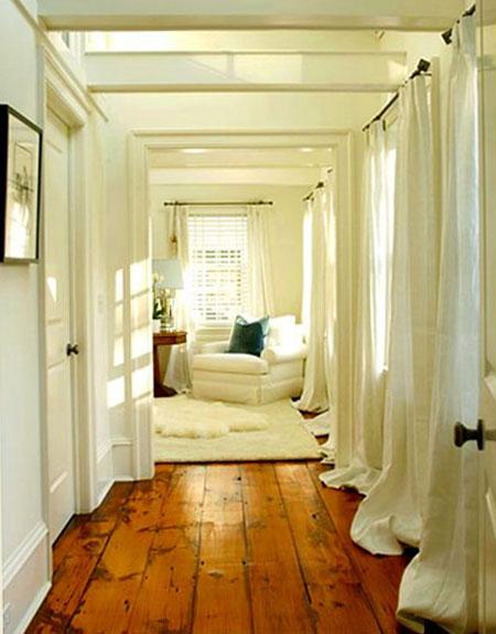 White Wide Plank Wood Floor