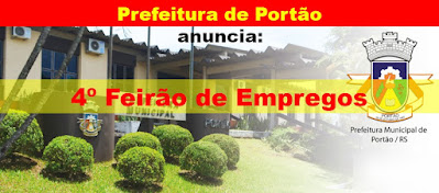 Prefeitura de Portão anuncia 4º Feirão de Empregos