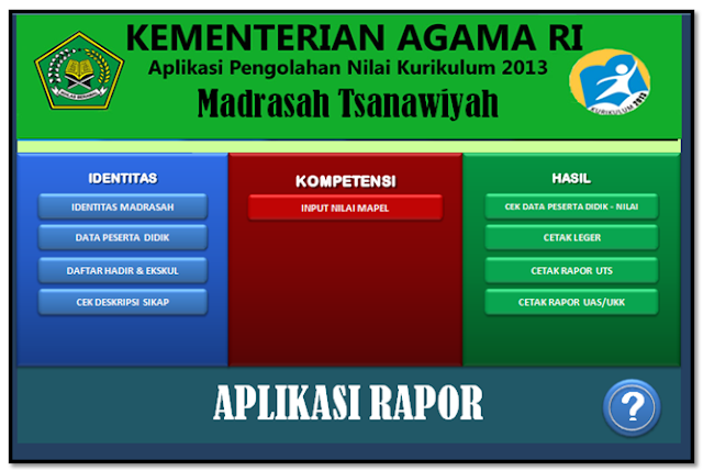 aplikasi nilai rapor kurikulum 2013