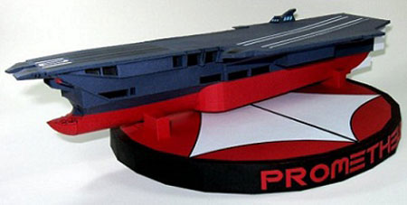 Macross CVS101 Prometheus Sea Carrier Papercraft