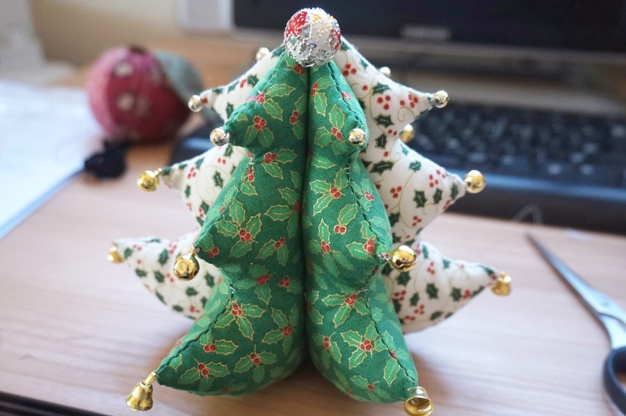 Crafts for the New Year and Christmas. Christmas Tree. Soft Toy.  DIY step-by-step tutorial.