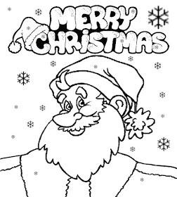 Happy & merry creative drawing ideas Farther Christmas Santa Claus cute coloring pages for teenagers