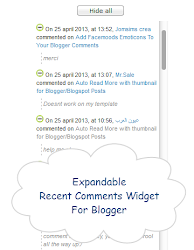 Expandable Recent Comments Widget for Blogger/Blogspot