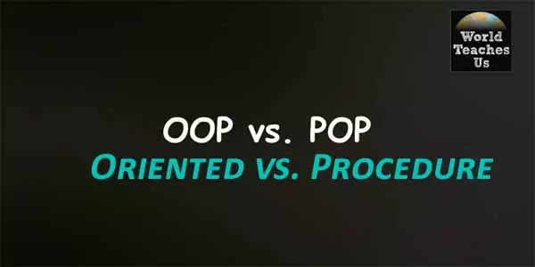 difference between procedural and object oriented programming