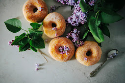 Lilac Sugar Donuts