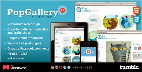 PopGallery tumblr theme