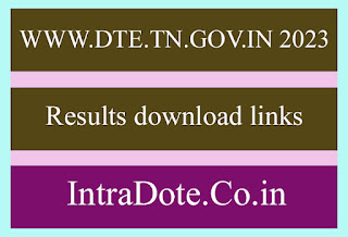 DTE TN GOV IN DIPLOMA RESULT 2024