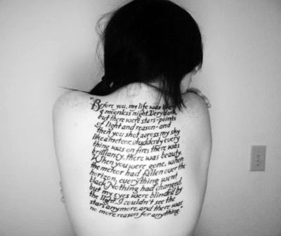 back tattoo quotes. pictures lower ack tattoo