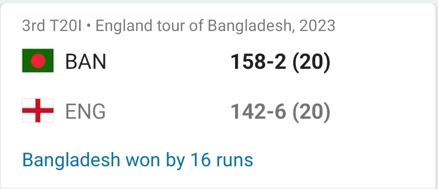 বাংলাদেশ বনাম ইংল্যান্ড ৩য় টি-২০ লাইভ – Bangladesh Vs England 3rd T-20 Live