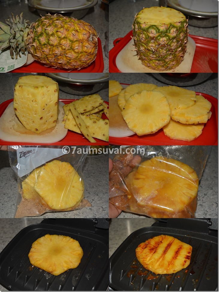 Grilled pineapple 