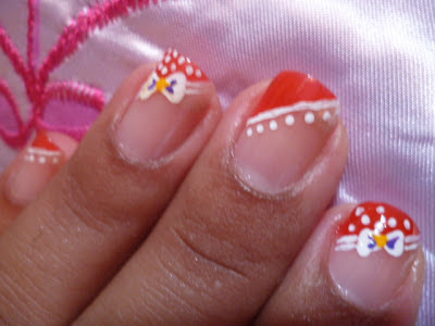 unhas decoradas com lacinho passo a passo