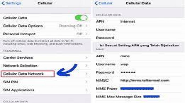 Cara Setting APN XL di iPhone