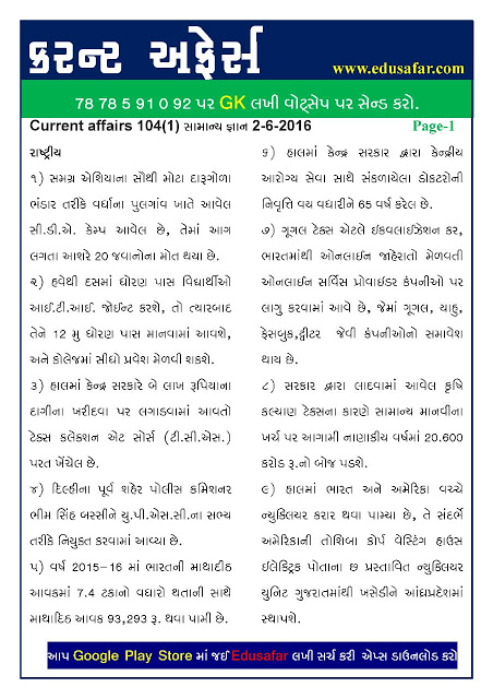 CURRENT AFFAIRS | DATE: 2/6/2016