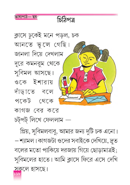 চিঠিপত্র | ষষ্ঠ অধ্যায় | পঞ্চম শ্রেণীর বাংলা ভাষাপথ | WB Class 5 Bengali Grammar