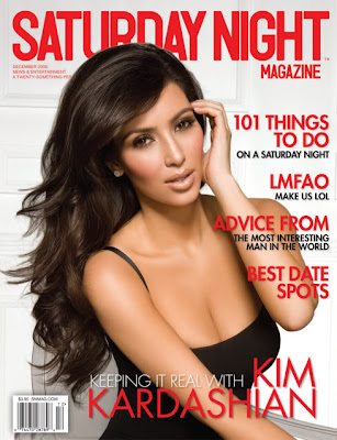 Kim Kardashian covers Saturday Night Magazine