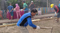 WARGA RW 028 TELUK PUCUNG BEKASI UTARA , ADAKAN KERJA BAKTI