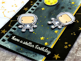 #art, #card, #cardbomb, #cardmaking, #color, #copics, #ink, #moonmen, #nuvoshimmerpowder, #outerspace, #paper, #papercraft, #reverseconfetti, #stamping, #tonicstudiosusa, #video, #videotutorial, #watercolor, 