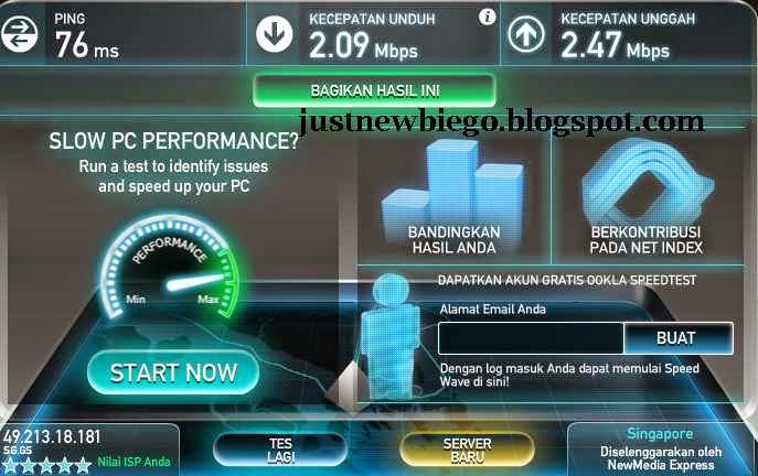 Akun SSH Singapura SGDO 7 maret 2015 premium gratis speedtest