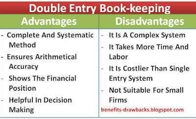 advantage disadvantage double entry system