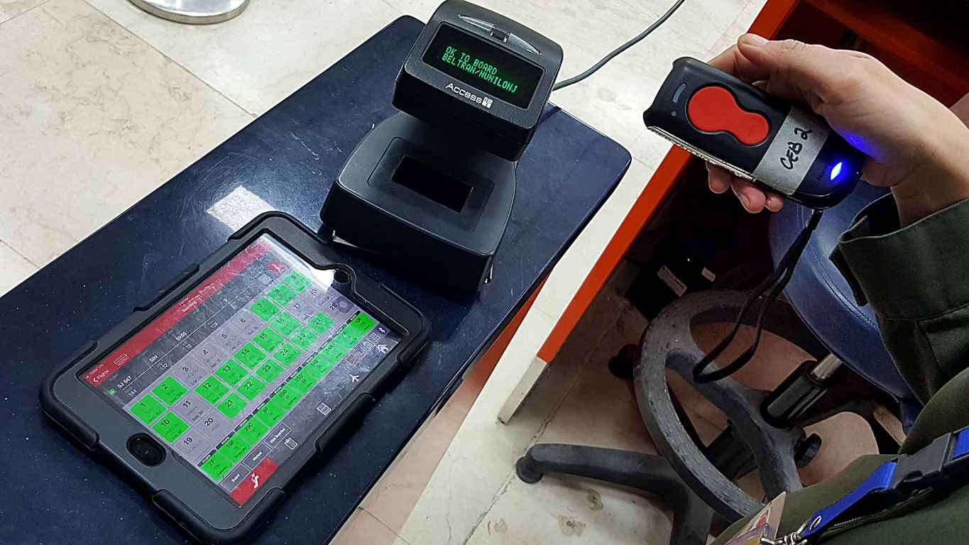 Cebu Pacific's Boarding Gate Reader at Mactan Cebu International Airport