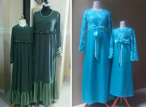 baju gamis ibu dan anak perempuan